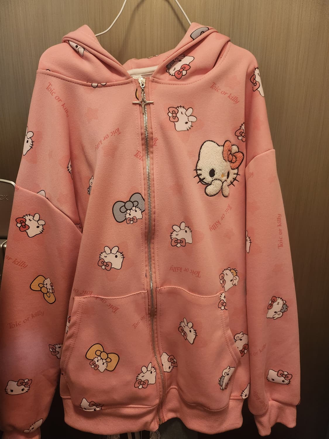 키티핑크후드집업 상품이미지1