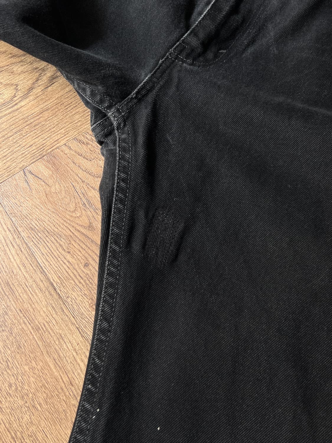 [38]리바이스 505 빈티지 페인팅 흑청 데님 팬츠 상품이미지5