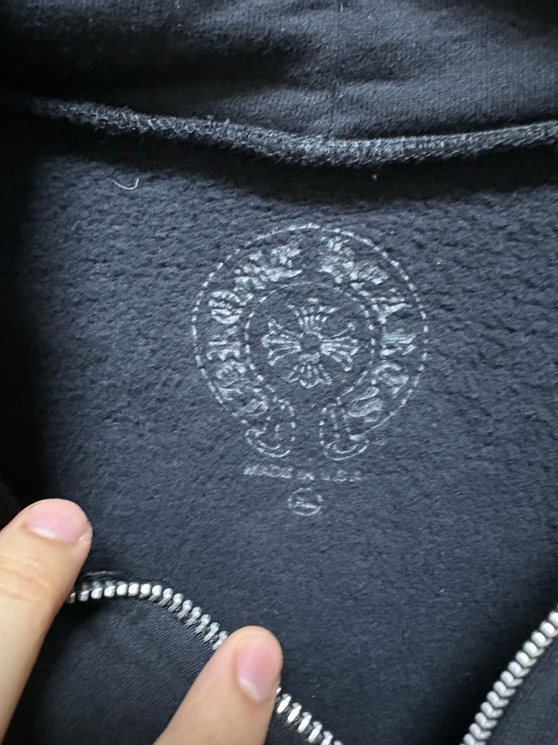 (정품, XL사이즈) 크롬하츠 티바로고 홀스슈 후드집업 상품이미지8