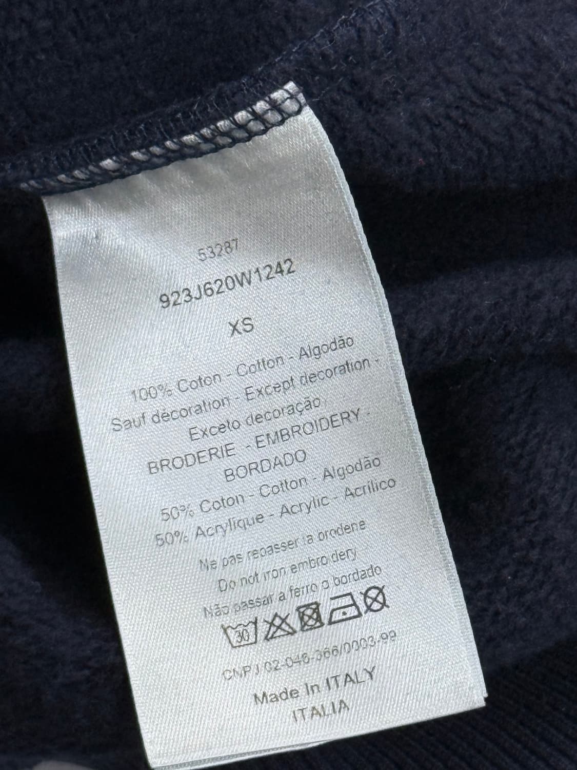 디올 로고 테리 스웻셔츠 상품이미지4