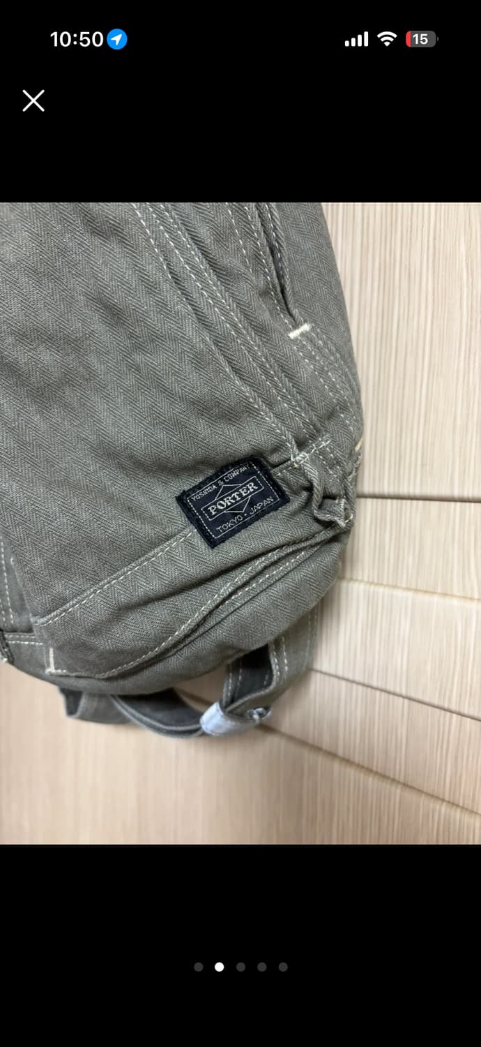 요시다포터 캔버스 스톤워시 럭색 백팩 상품이미지2