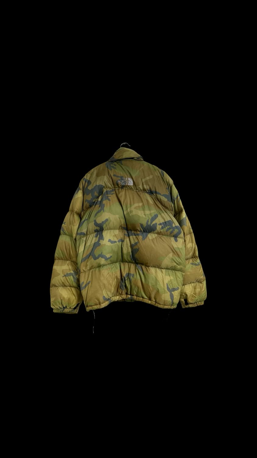 노스페이스 700 센터로고 카모 눕시 패딩 상품이미지2