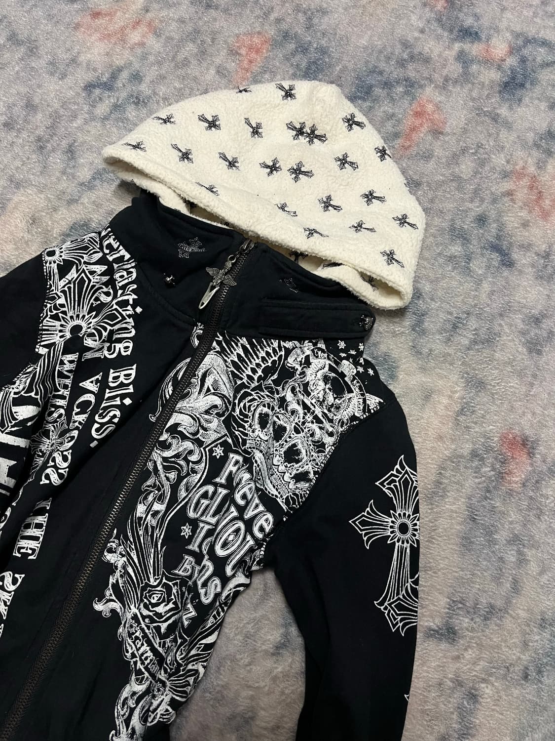 Glitz 00s rare cross gimmick hoodie  상품이미지4