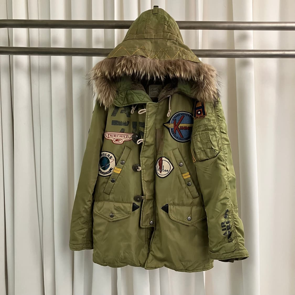 Avirex 아비렉스 한정판 N-3B 스노클 야상 점퍼 M 상품이미지1