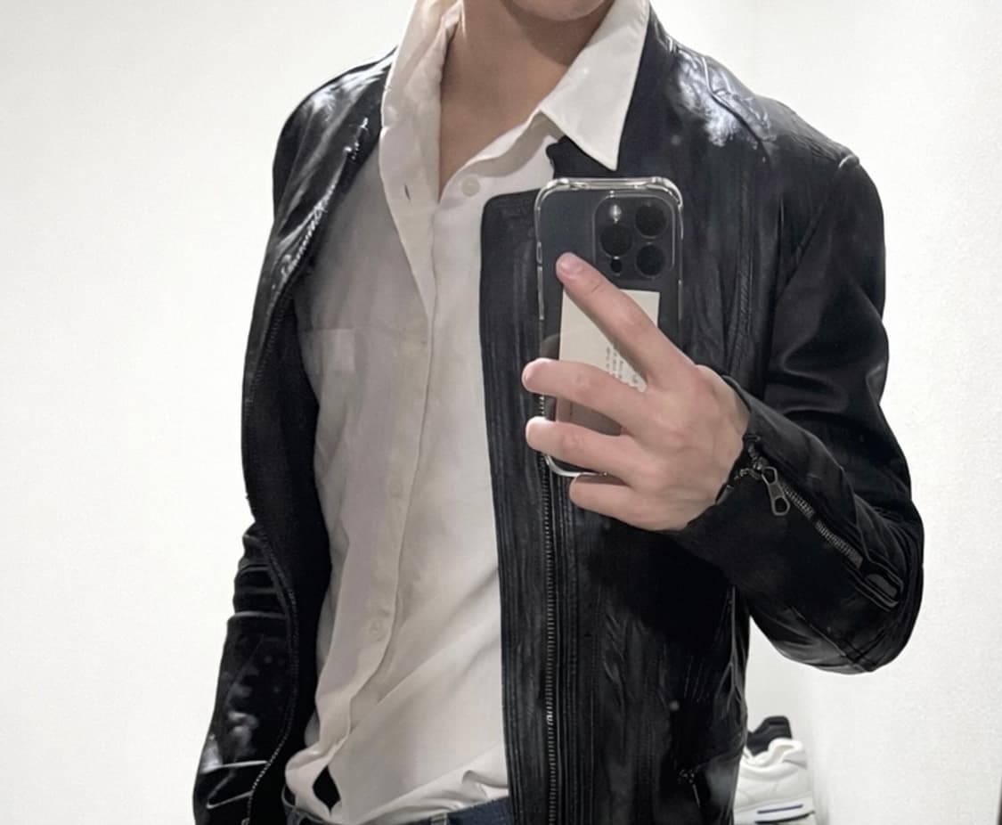 Bike leather jacket (vintage) 상품이미지4