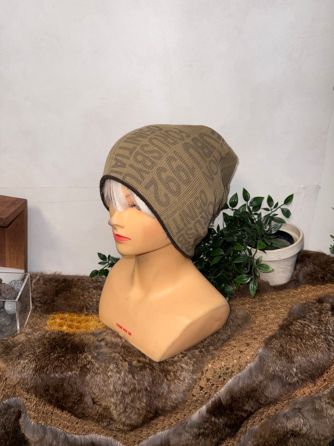 FUBU brown logo reversible beanie 상품이미지4