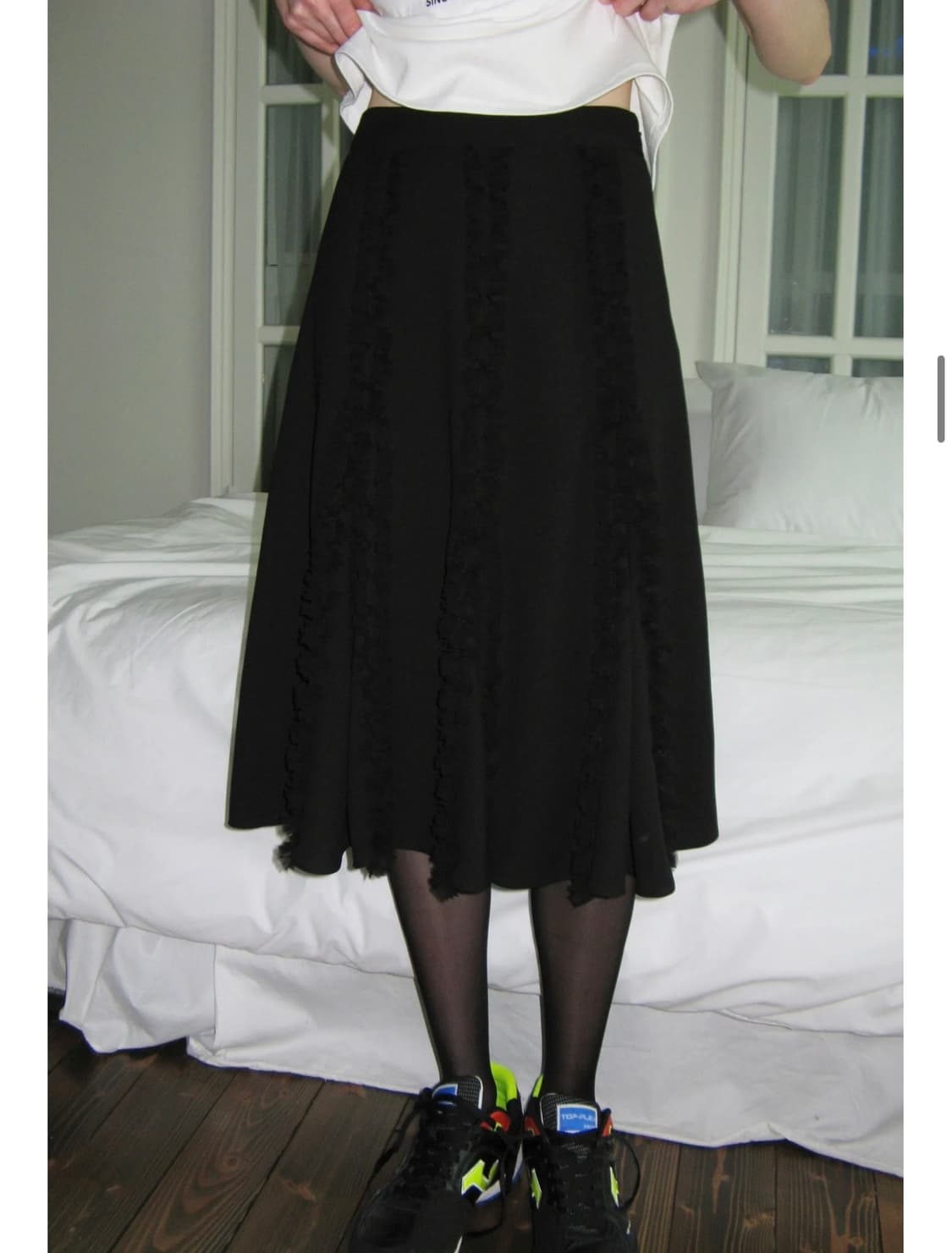 시눈 Frill midi skirt - S 상품이미지1