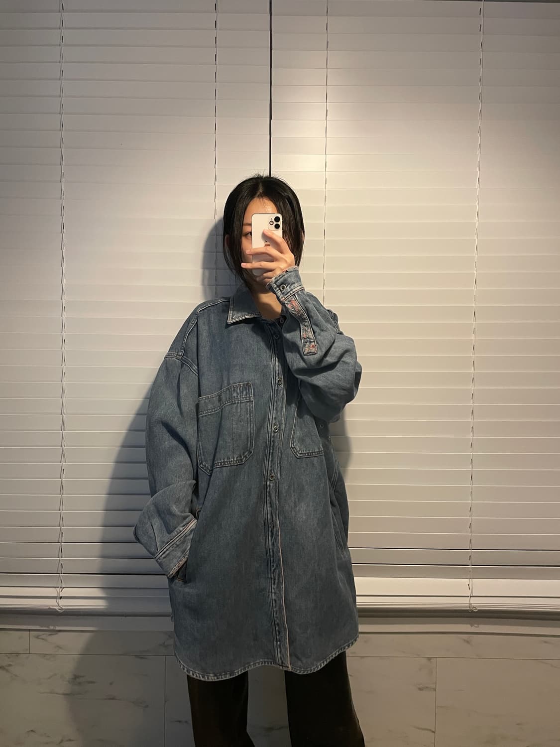 디젤 디스트로이드 레이어드 셔츠 자켓 상품이미지2