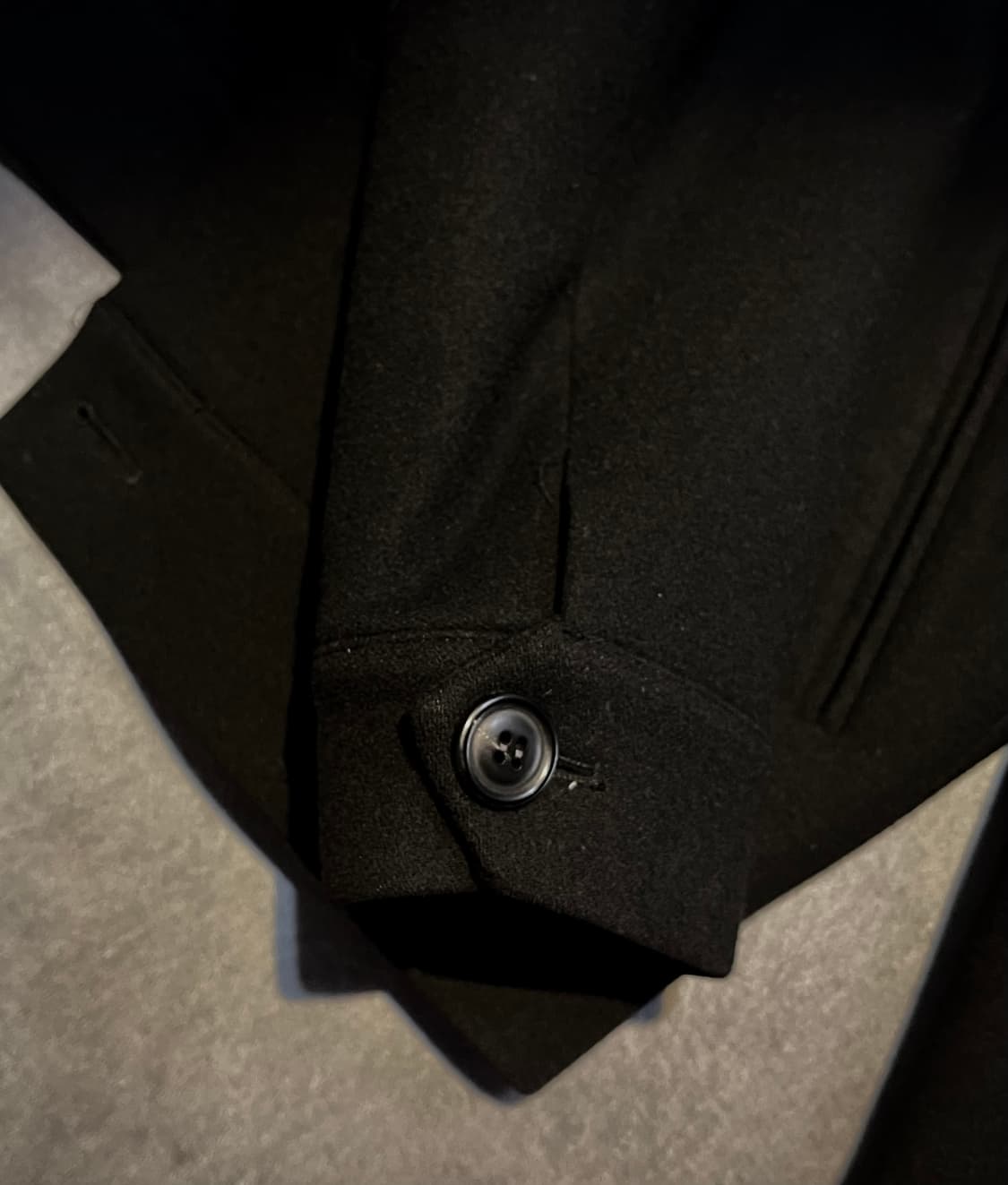 노이어 메리노울 오버핏 크롭 블루종 (블랙) 상품이미지6