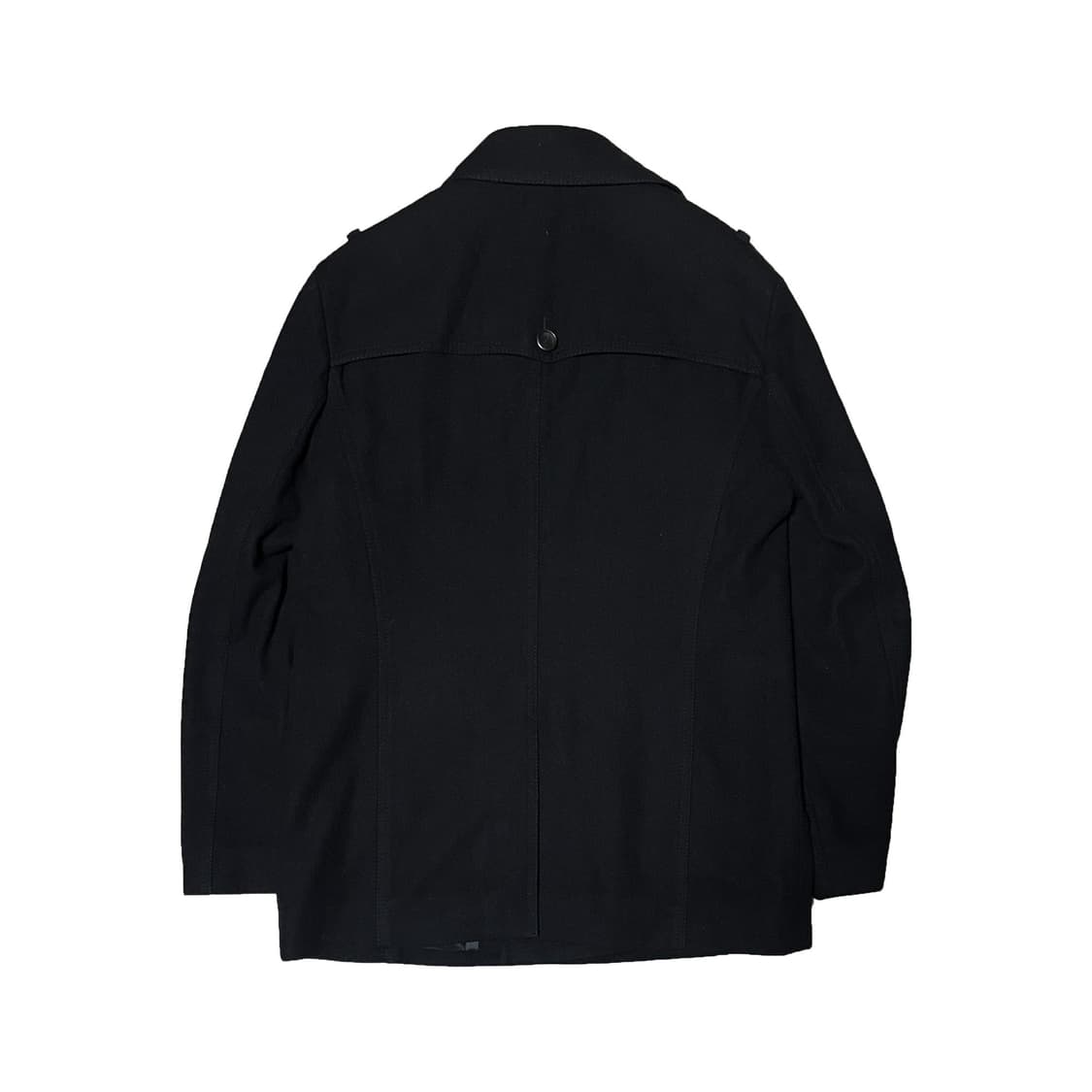 솔리드옴므 카라포인트 블랙 더블 코트 상품이미지5