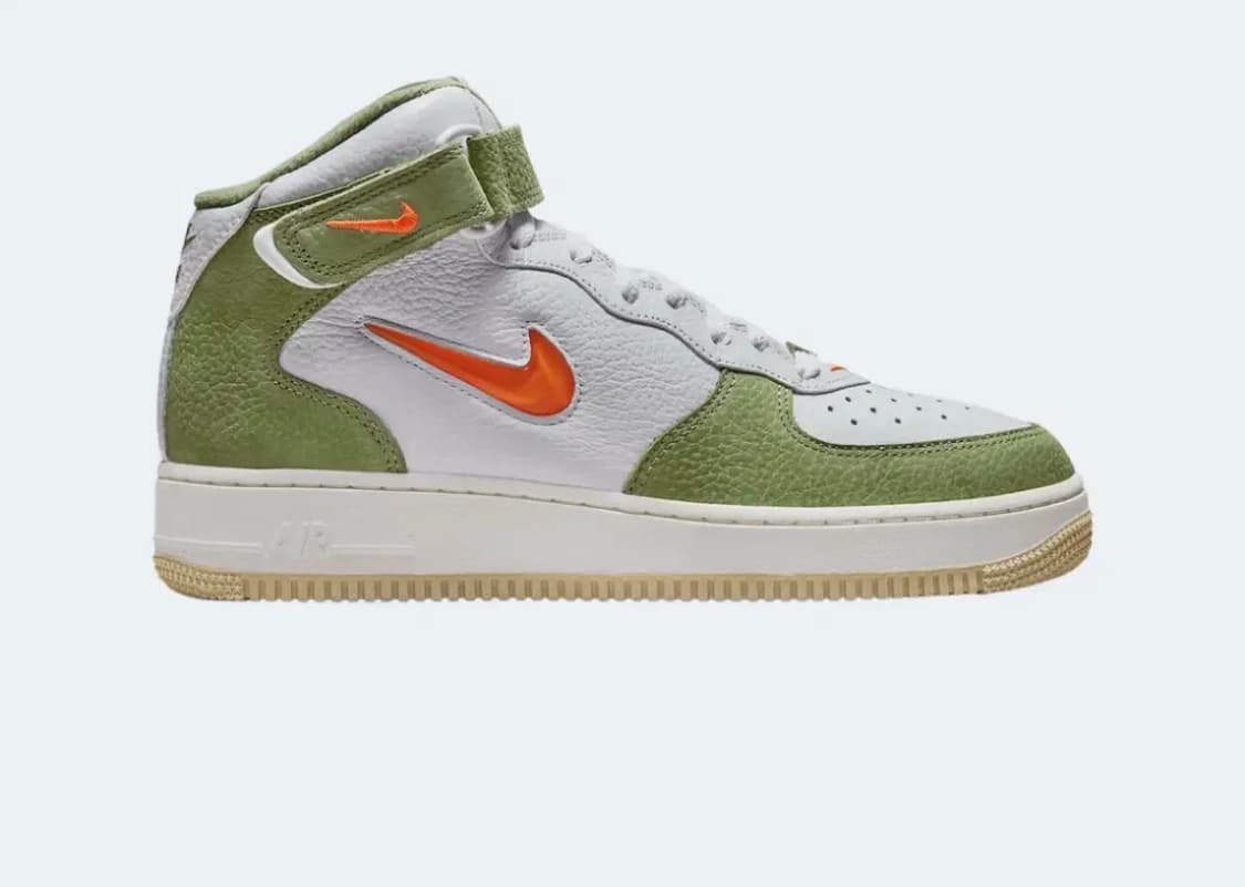 나이키 에어포스 1 미드 '07 QS 올리브 그린 앤 토탈 오렌지 상품이미지1