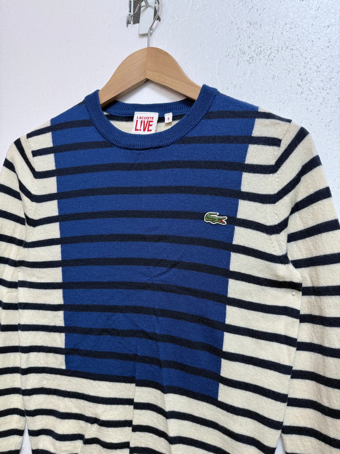 라코스테 LACOSTE 스트라이프 니트 95 캐주얼 니트 상품이미지2