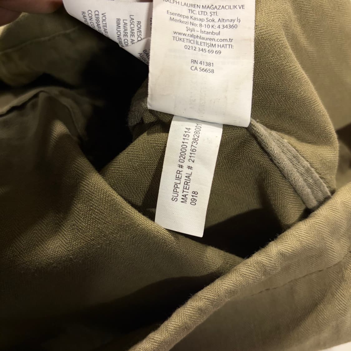 [XL] 폴로 랄프로렌 M-65 R.LAUREN 야상 점퍼 카키 B325 상품이미지10