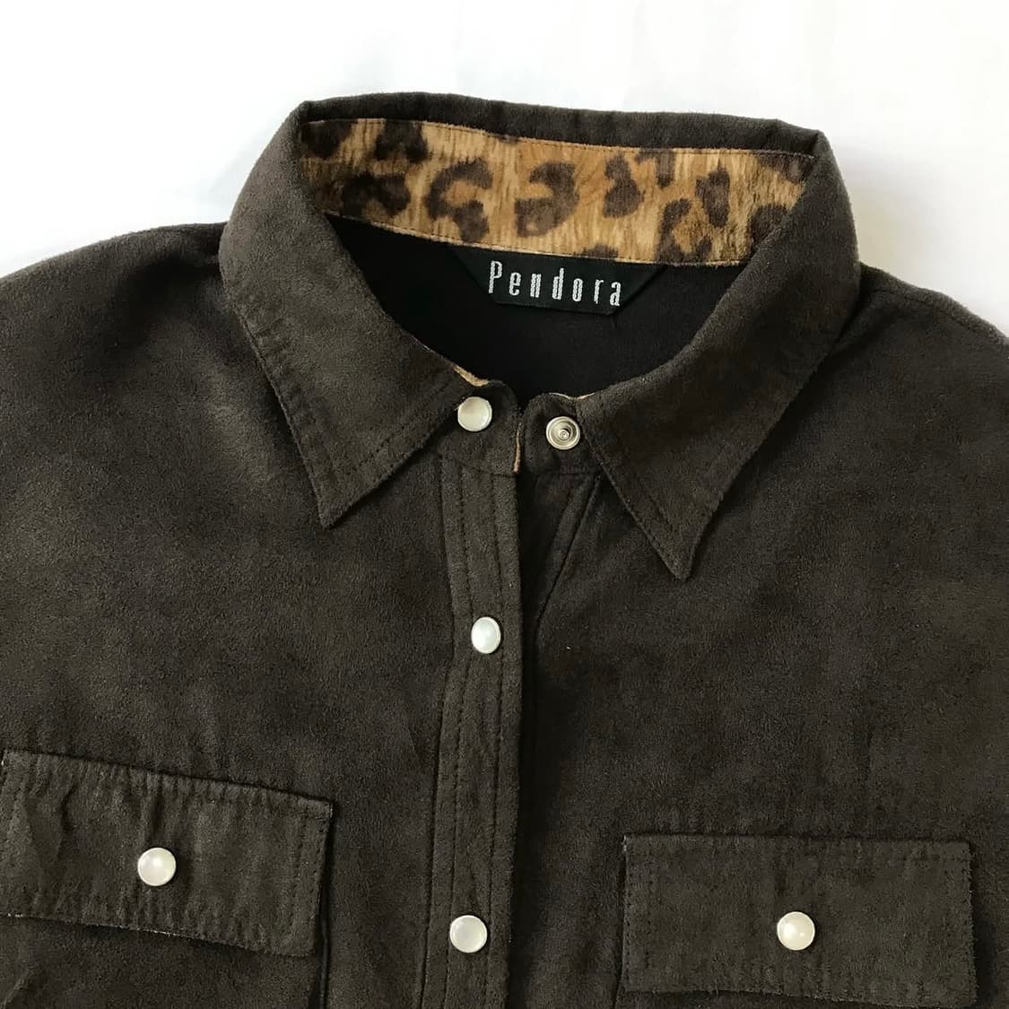 Pendora 브라운 호피 셔츠  상품이미지2