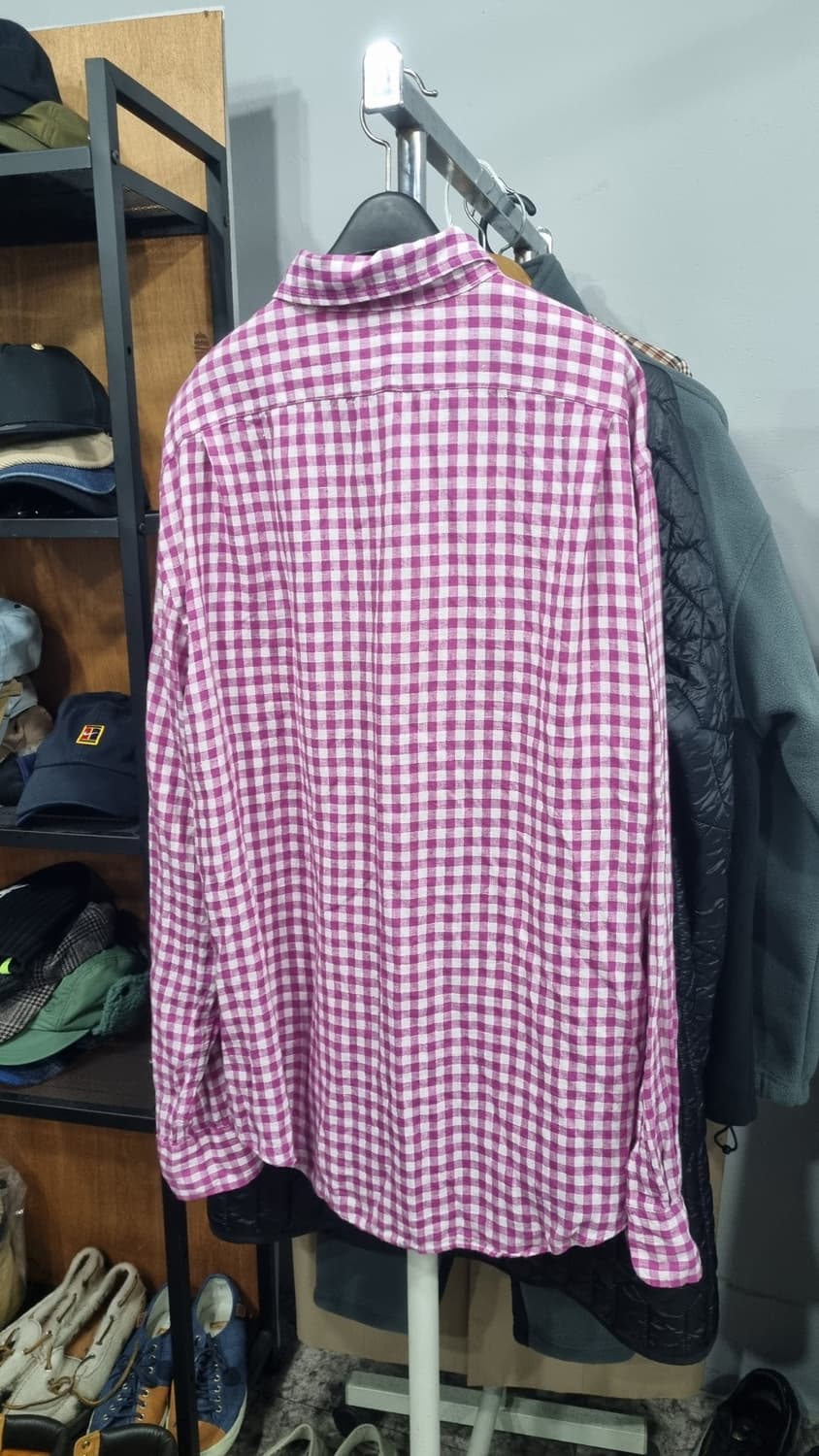 폴로랄프로렌 체크 린넨셔츠 xL(105~110) 상품이미지4