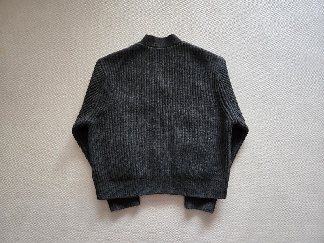 유니클로Ux르메르 우먼스 프리미엄 램스울 립가디건 [다크그레이 / L] 상품이미지2