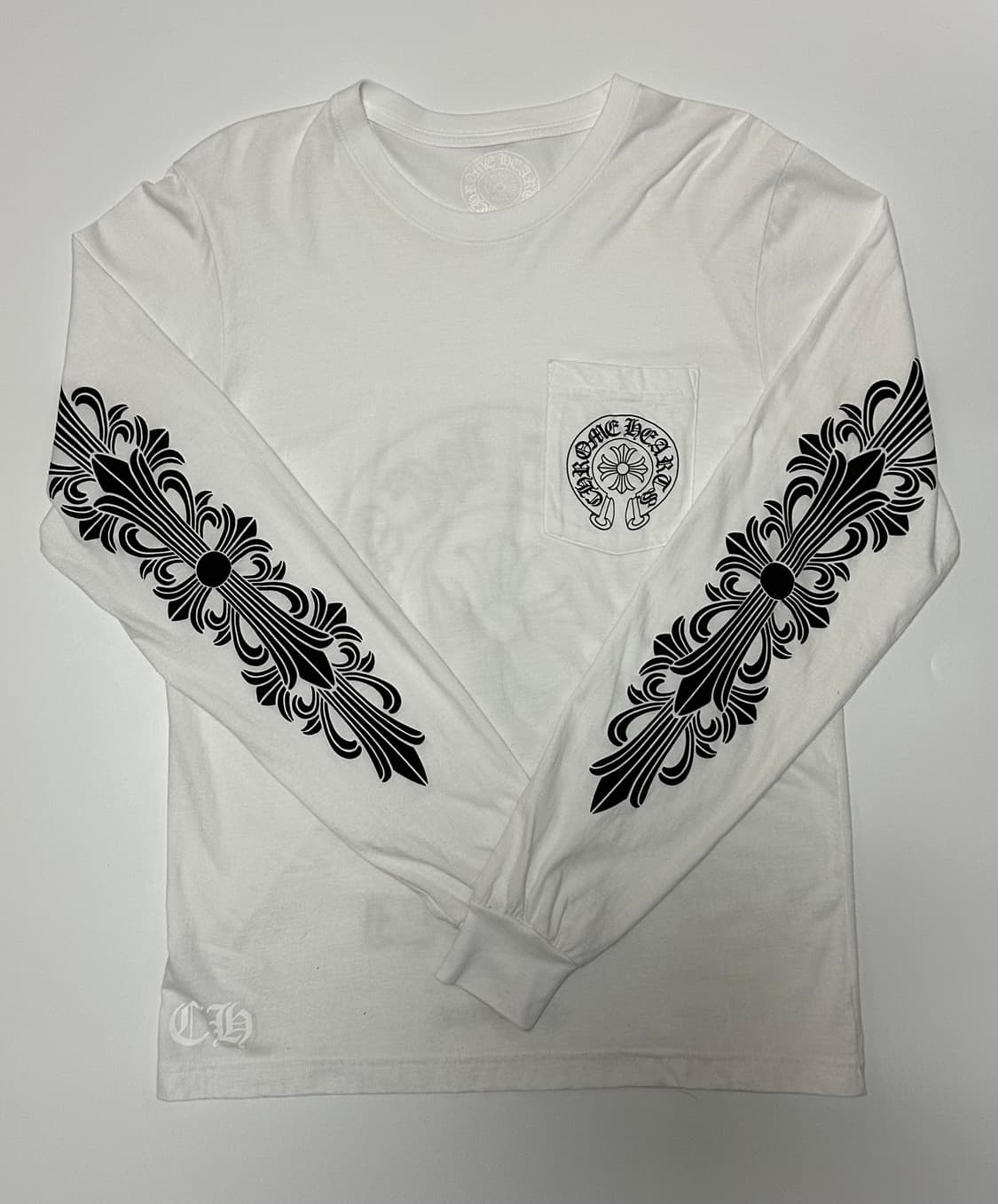 크롬하츠 홀스슈 롱슬리브 화이트 타이페이 상품이미지1