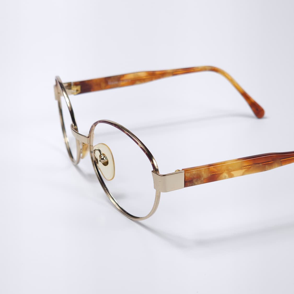 90년도 이태리 톨토이즈쉘 빈티지 오벌형 긱시크 안경 상품이미지4