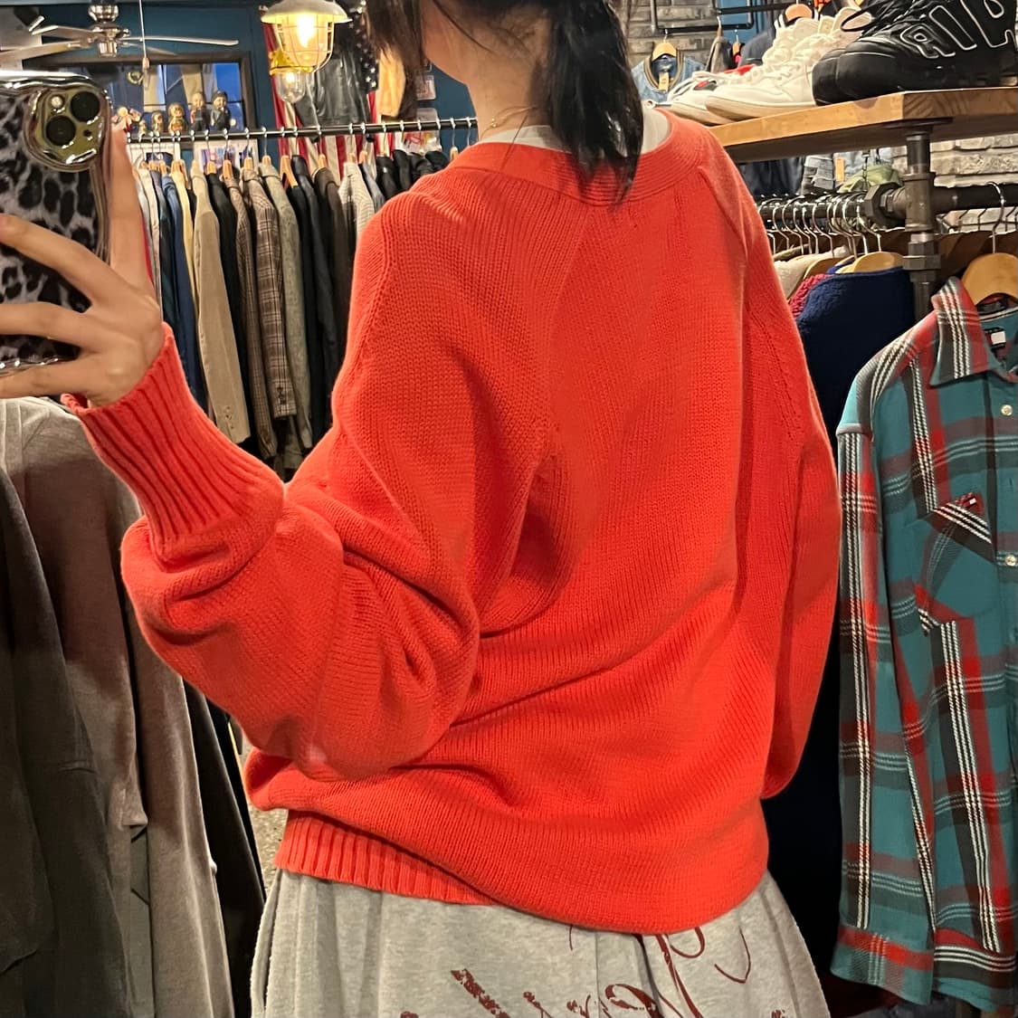 POLO 폴로 랄프로렌 오렌지 니트 가디건  상품이미지5