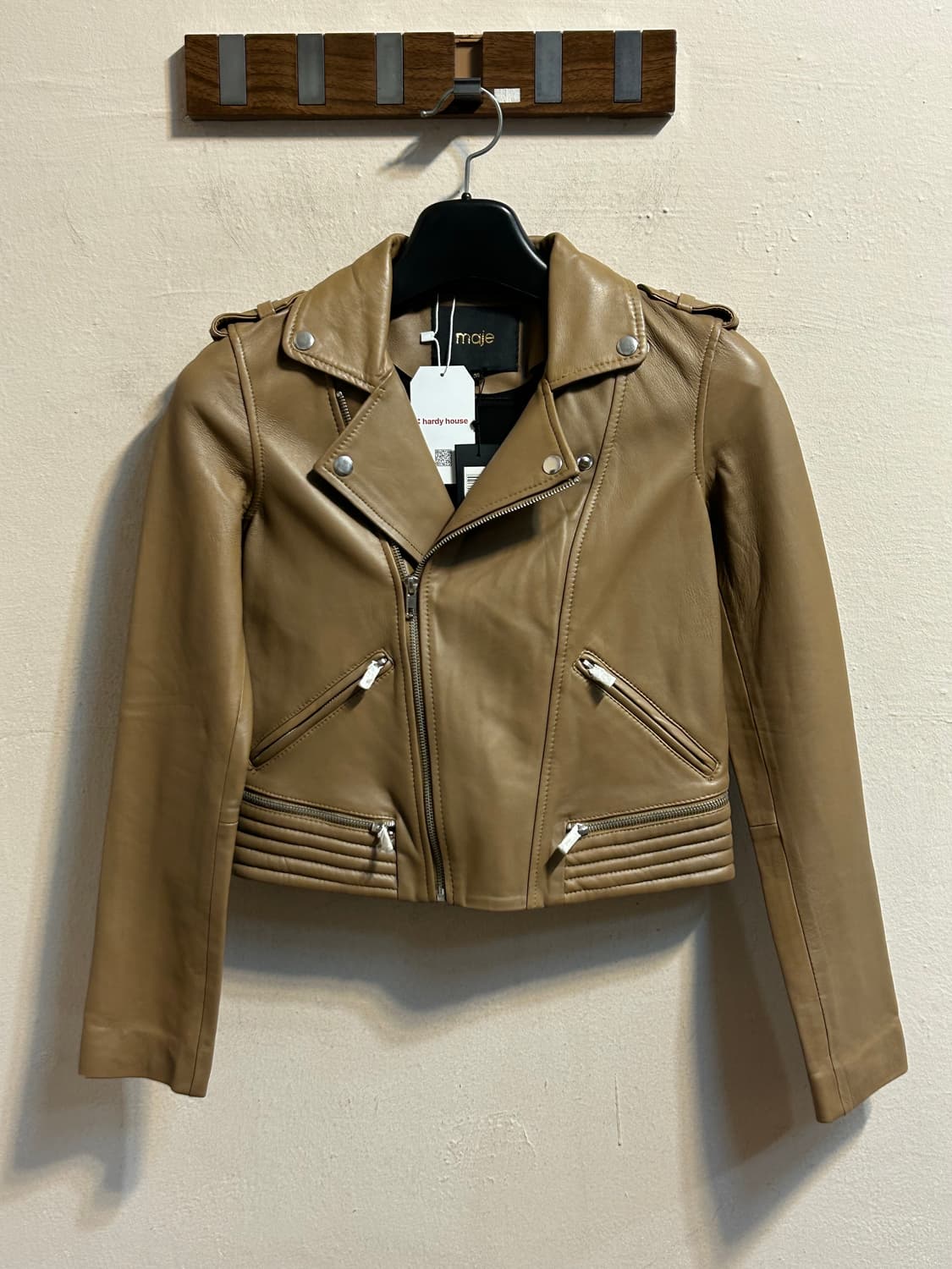  (deadstock) 마쥬 크롭 라이더 레더 자켓 상품이미지1