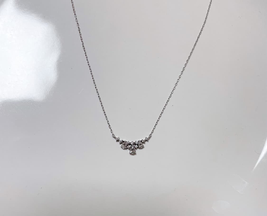 [1회착용]스톤헨지 실버925 순은 큐빅 목걸이 상품이미지2