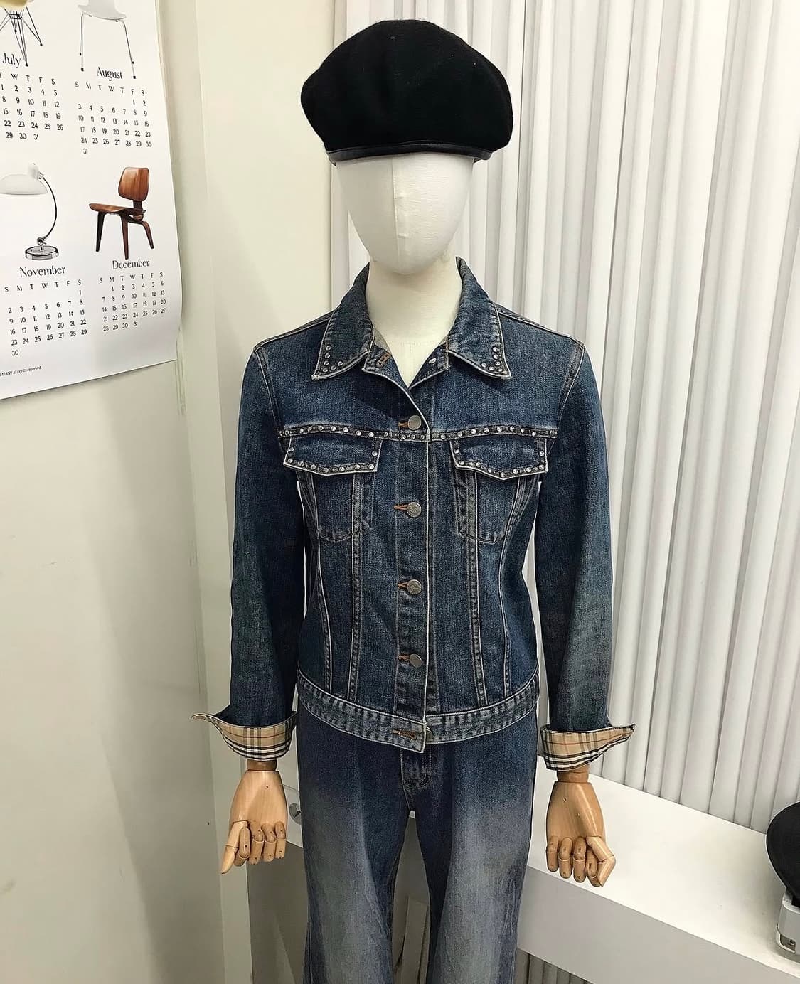 버버리 은장 크롭 스터드 데님 자켓 상품이미지7