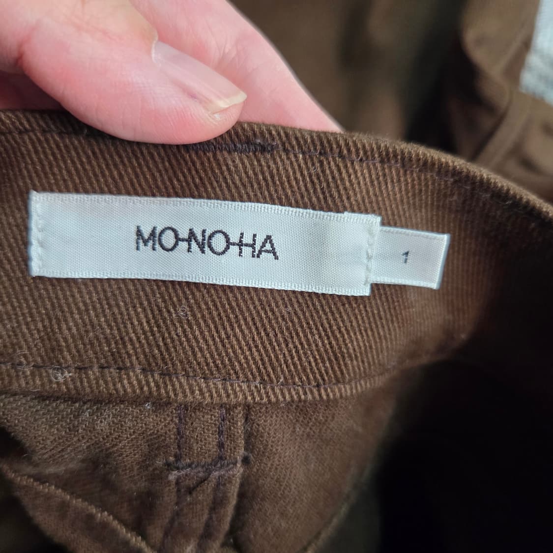 MONOHA Cotton curve pants 상품이미지7