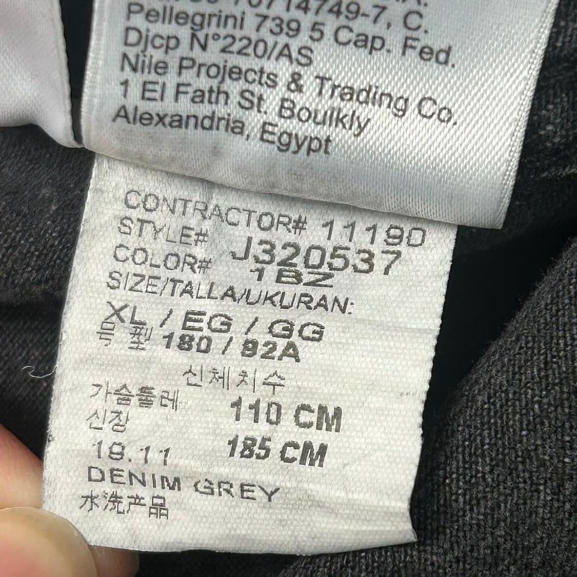 CALVIN KLEIN 블랙 데님 셔츠 XL 상품이미지8