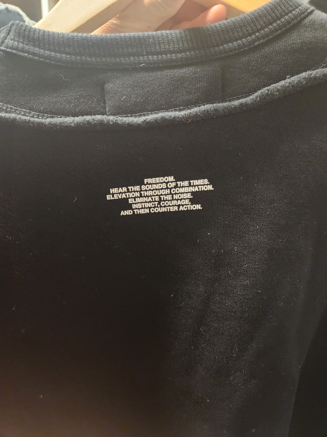 GUx언더커버 더블 테크지퍼 블랙 라운드 맨투맨 M 상품이미지3