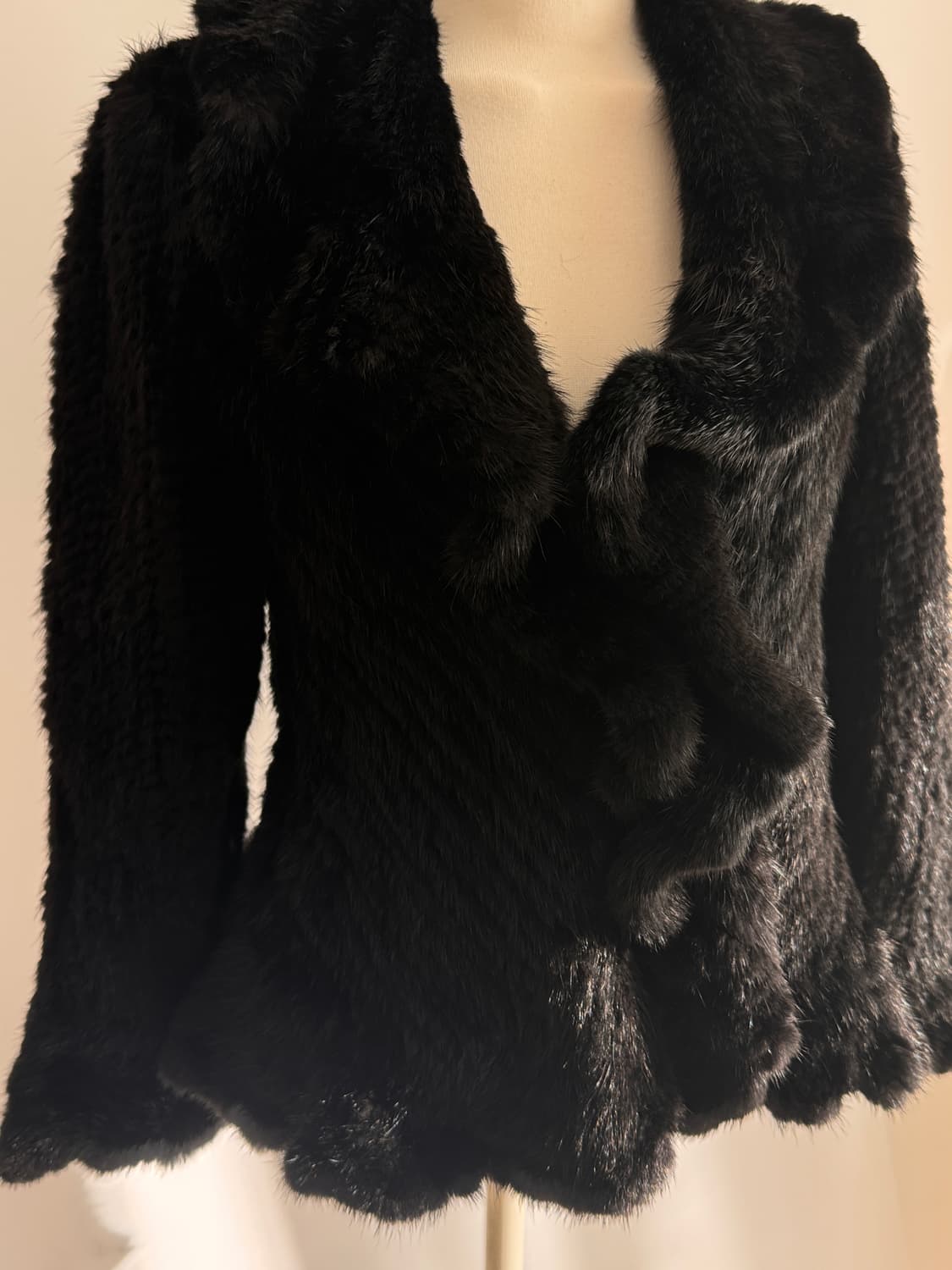 고스펑크 나나깔 블랙퍼자켓 밍크코트 리얼퍼자켓  상품이미지2