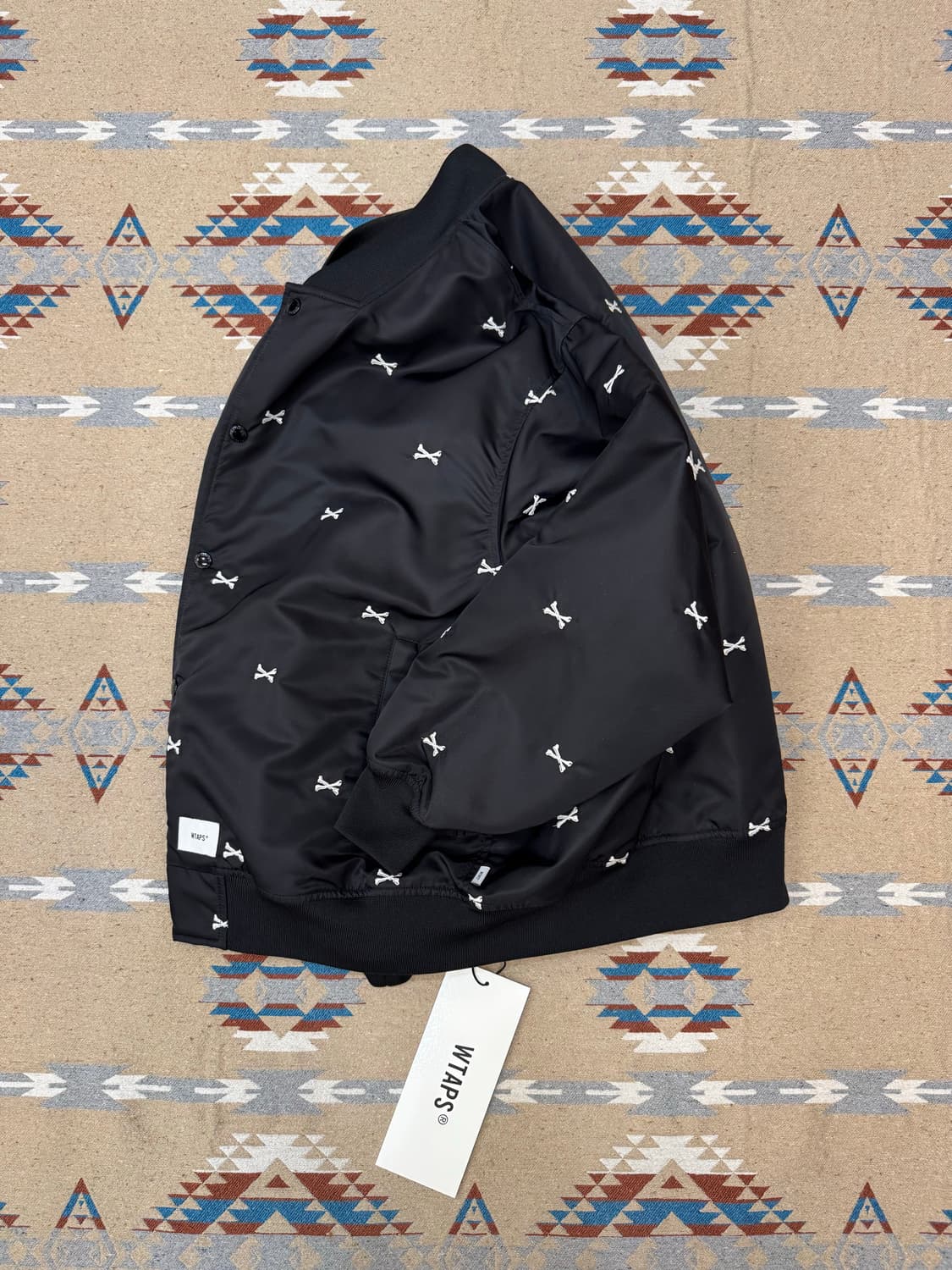 [3][XL] 더블탭스 크로스본 팀 자켓 블랙 상품이미지5