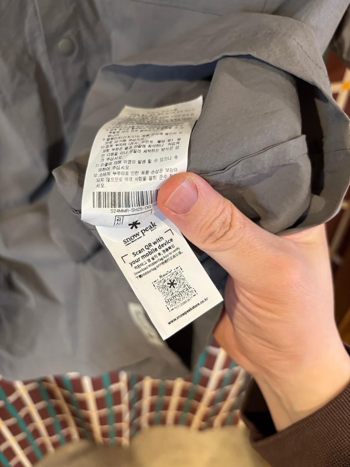 스노우피크 반팔 셔츠 그레이 상품이미지5