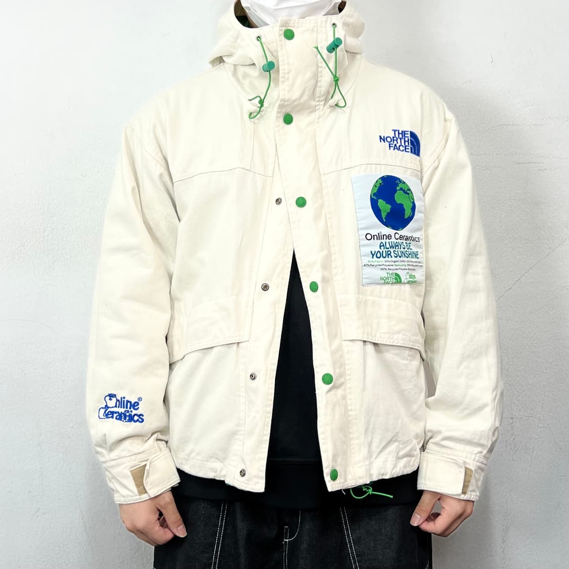 노스페이스 x 온라인 세라믹스 86 마운틴 후드 자켓 상품이미지4
