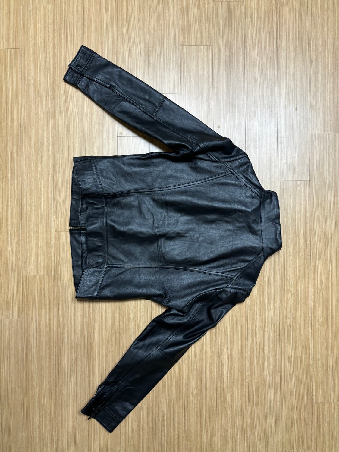 코르티스깔 블랙 양피 레더자켓 상품이미지4