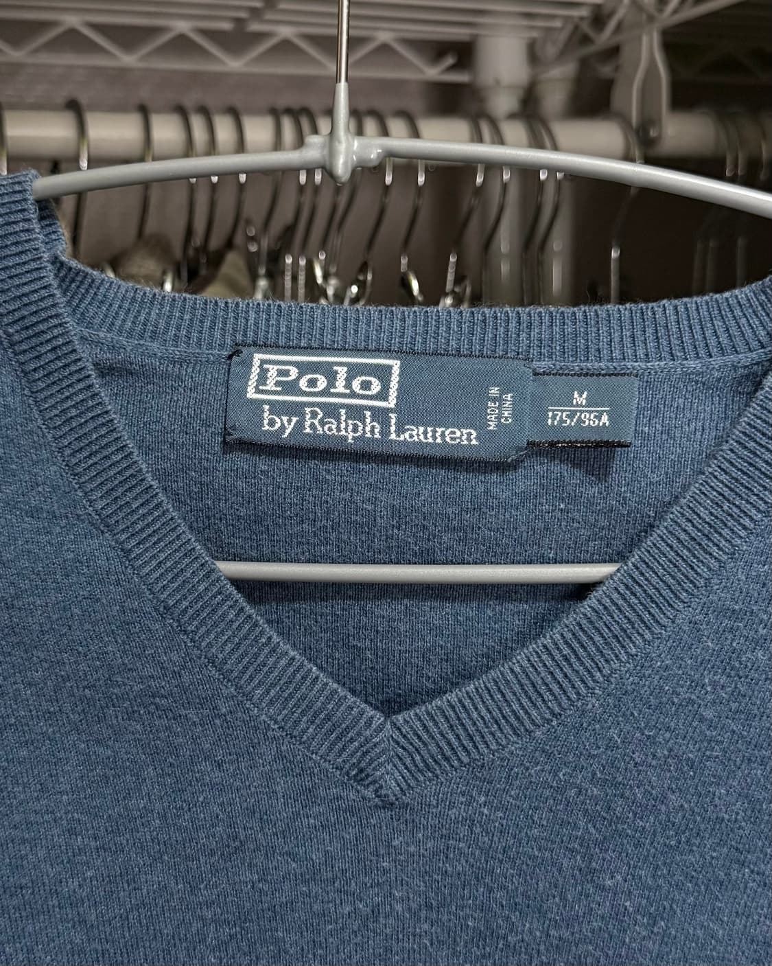 폴로 랄프로렌 블루 브이넥 니트 상품이미지5