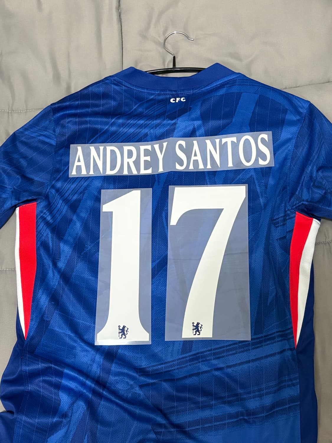 해외 m] 25-26 첼시 긴팔 레플리카+오피셜 안드레이 산투스 마킹지 상품이미지1