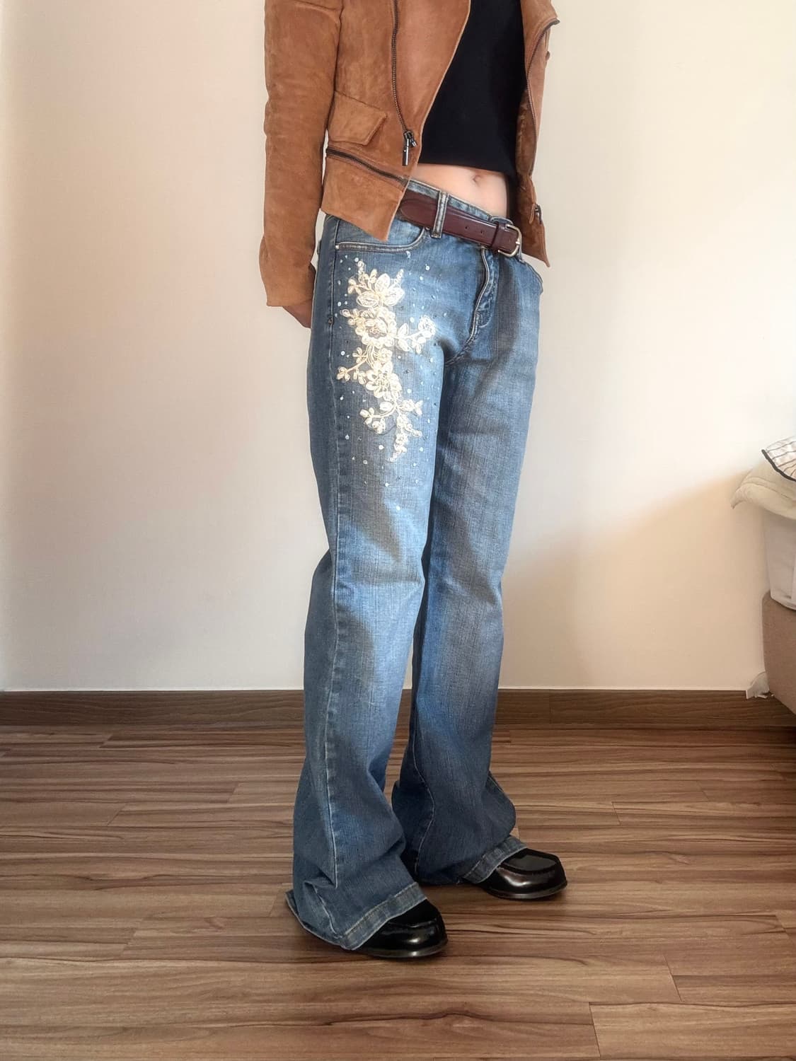 오리엔탈 데님 부츠컷 팬츠 상품이미지3