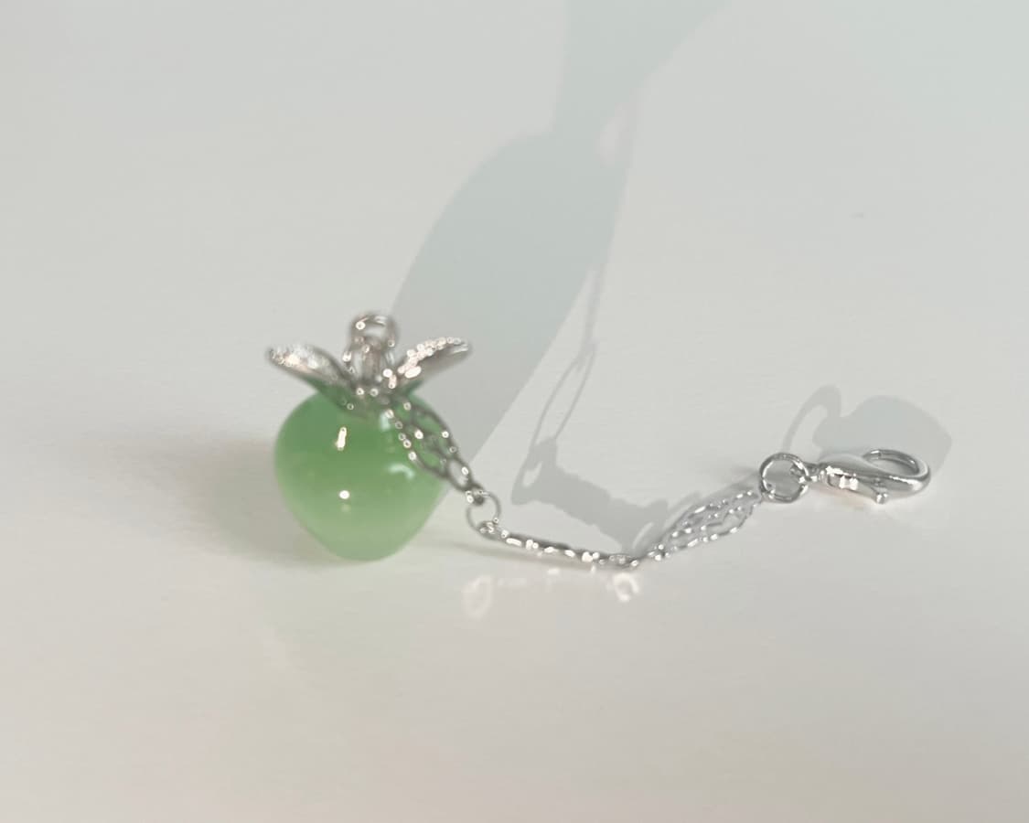Green Apple Keyring 청사과 원석 미니 키링 백챰 상품이미지4