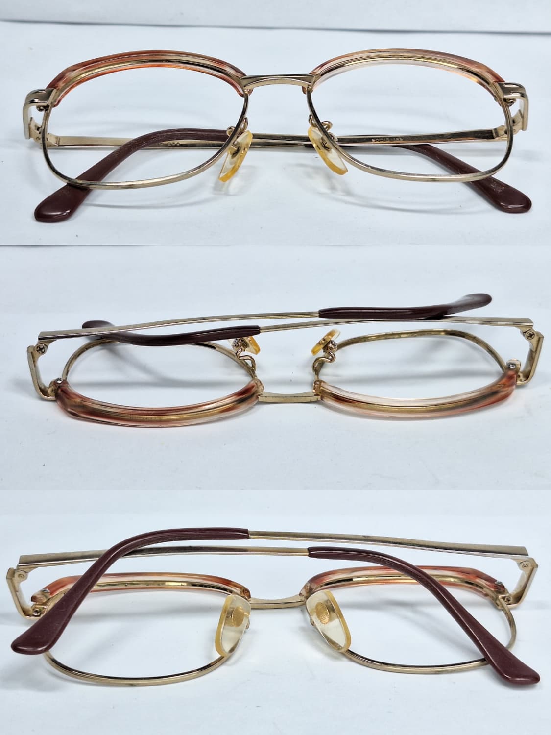 TD-200 브로우 커버 안경 안경테 50ㅁ15/ 일본 일제 수입 빈티지 상품이미지4