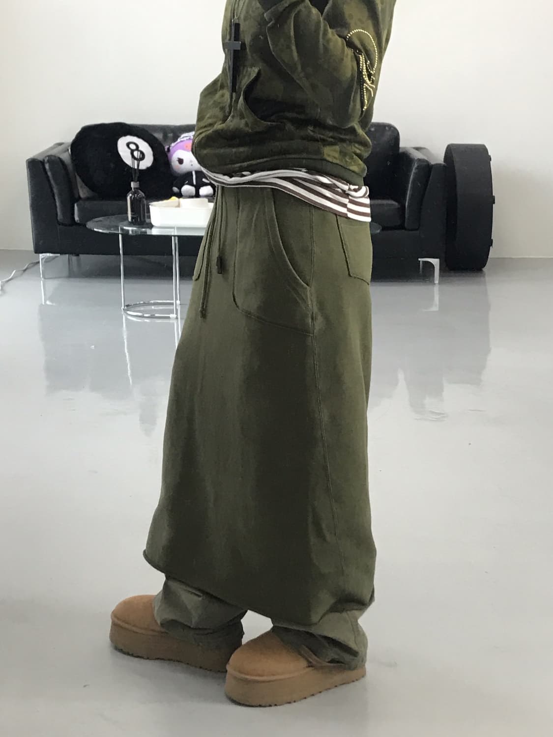 Double Standard Khaki Long Skirts 상품이미지2