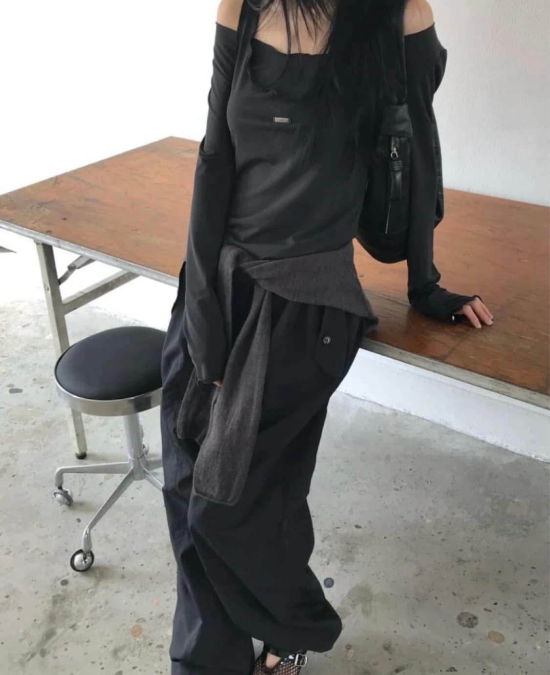 미닝아웃 metal 메탈 레이어드 티셔츠 상품이미지2