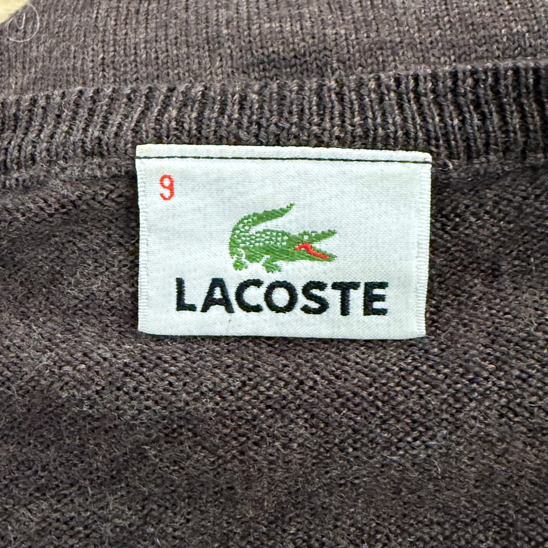 라코스테 브라운 브이넥 니트  상품이미지5