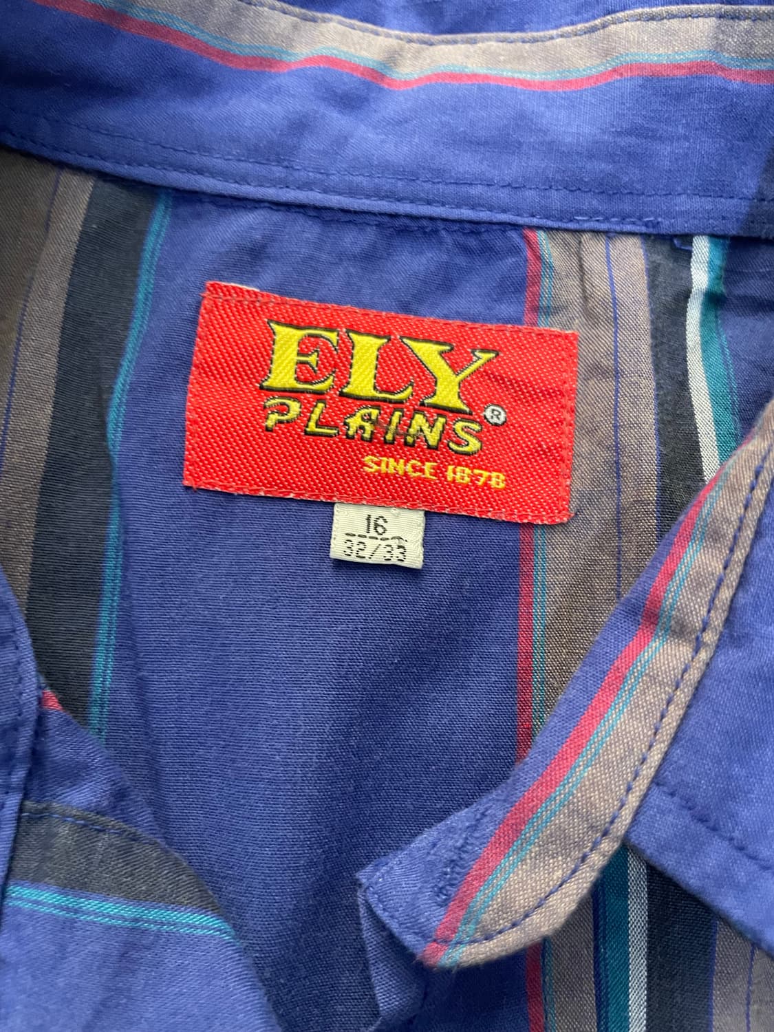 70‘s ely plains Blue Stripe 웨스턴셔츠 상품이미지7