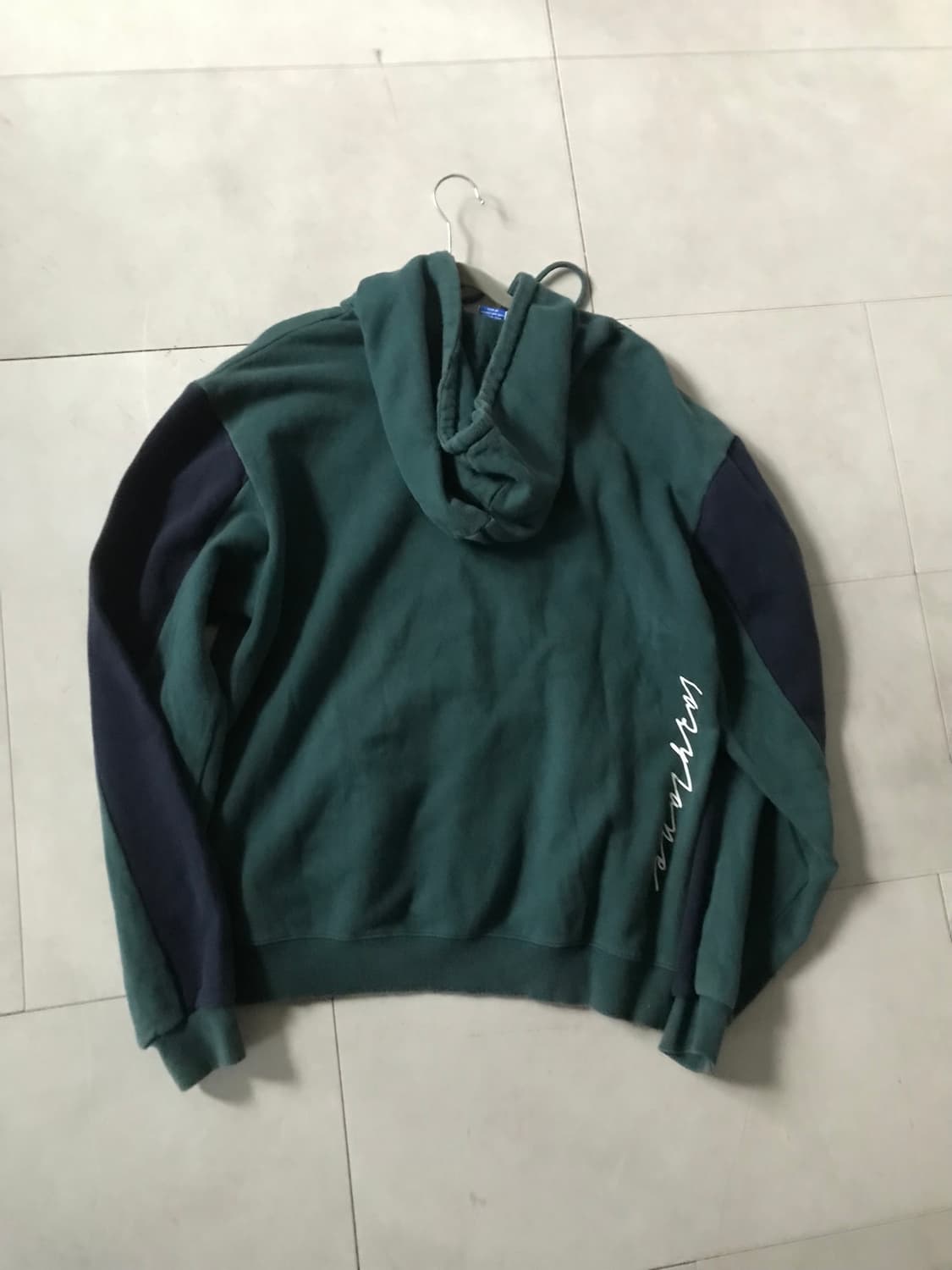 미스치프 그린 오버핏 후드티 상품이미지9