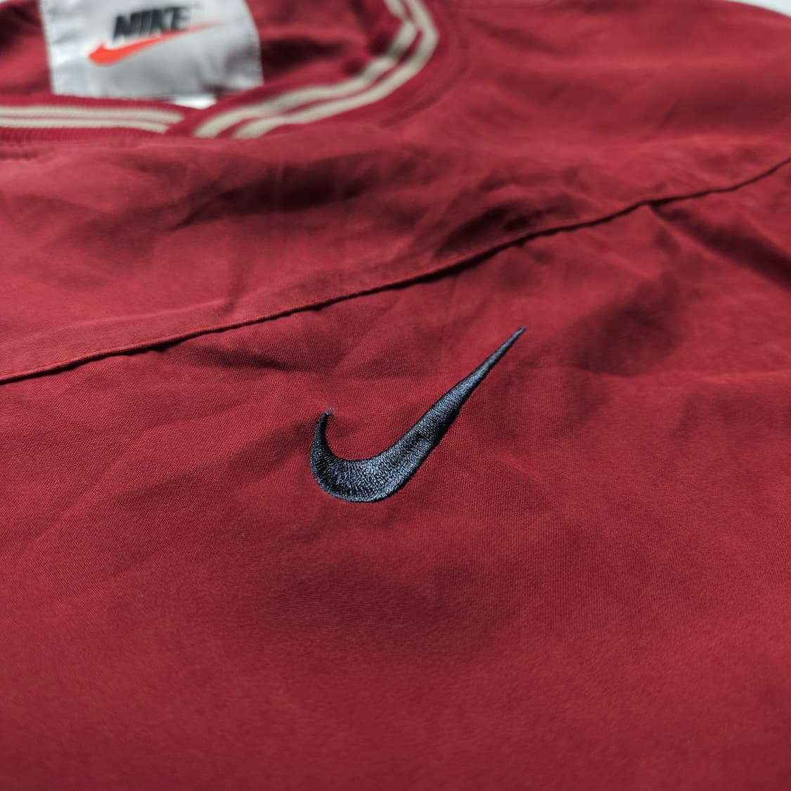 90s 나이키 센터 스우시 올드스쿨 박시핏 웜업 (XL) 상품이미지3