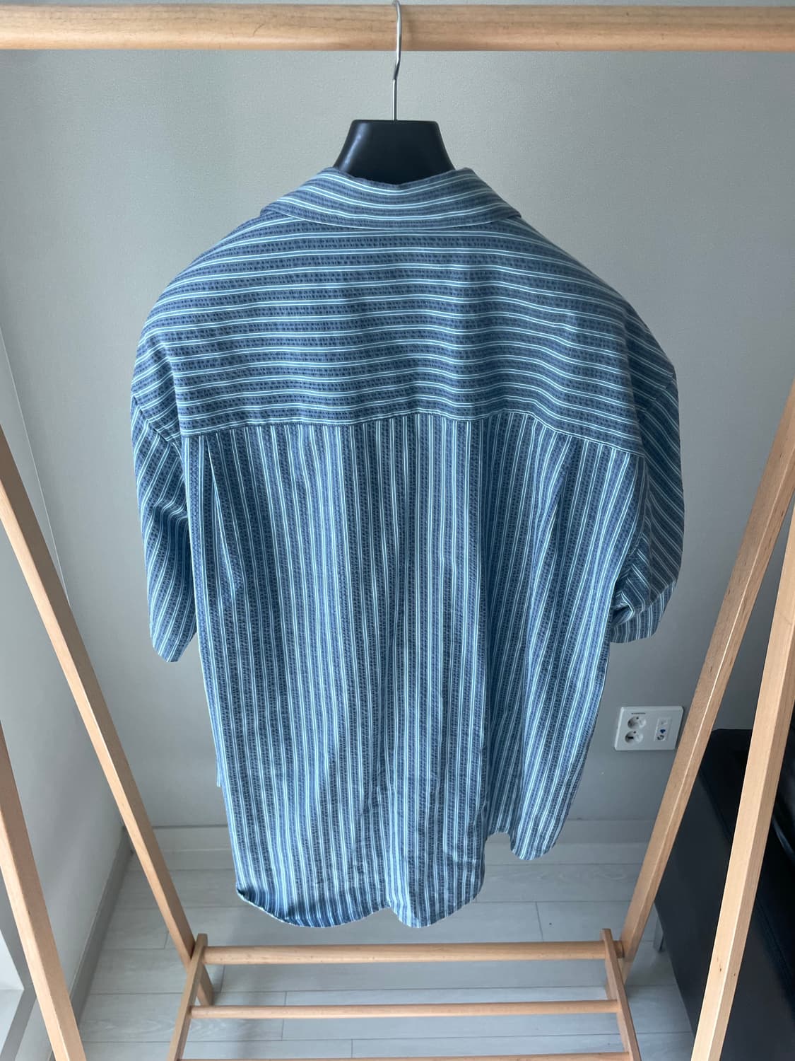 SHORT SLEEVE SEERSUCKER SHIRT NAVY_M_UDS 상품이미지5