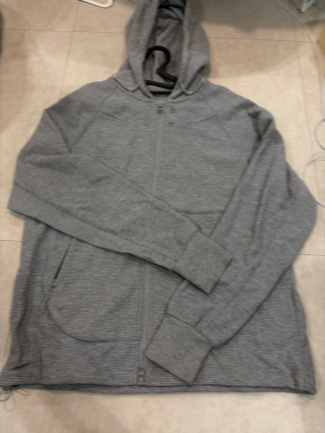 산산기어 서킷 집업 후디 멜란지 그레이(2) 상품이미지9