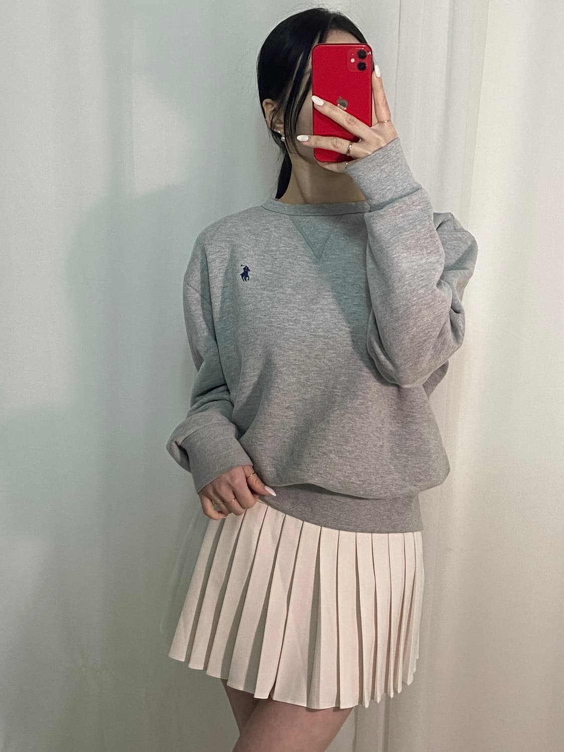 폴로 그레이 포니 맨투맨 상품이미지1