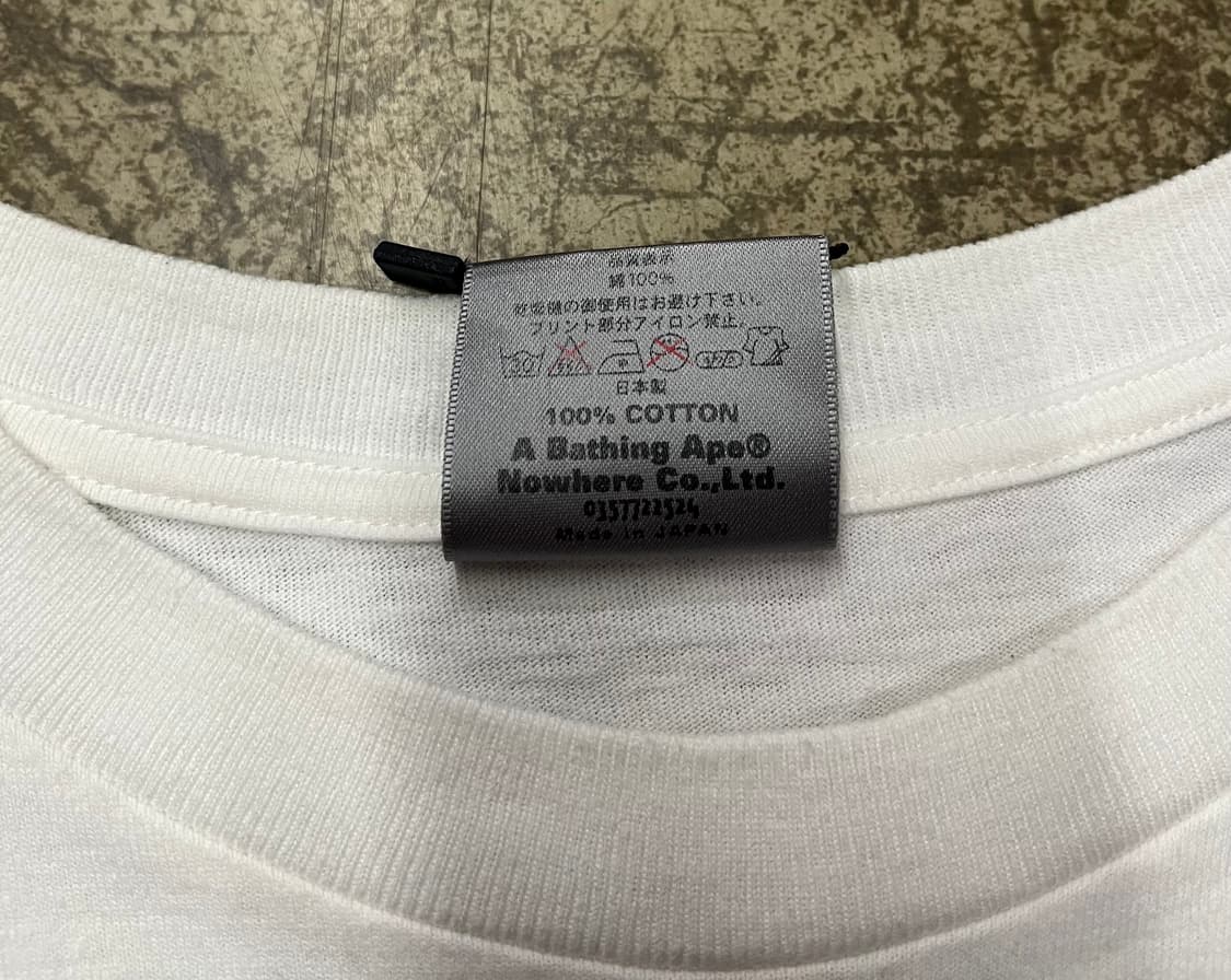 00s 베이프 a bathing ape 스펠아웃 티셔츠 상품이미지7