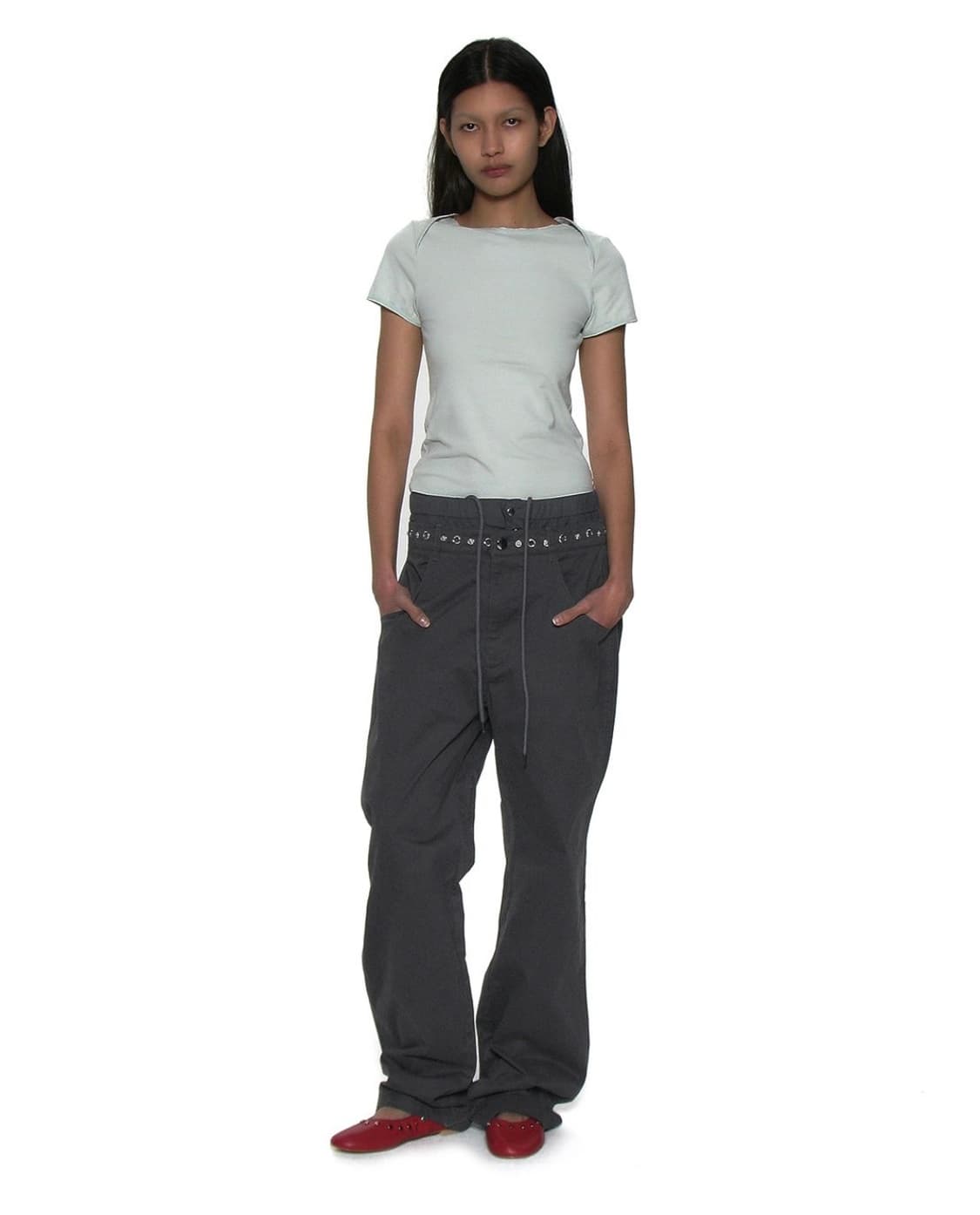 파르티멘토 우먼 pointed double waist pants  상품이미지6